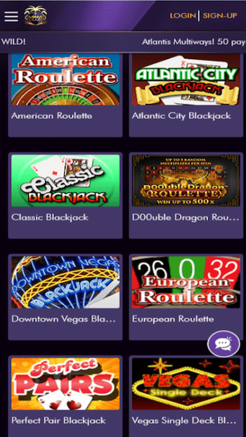 Miami Club Casino table games