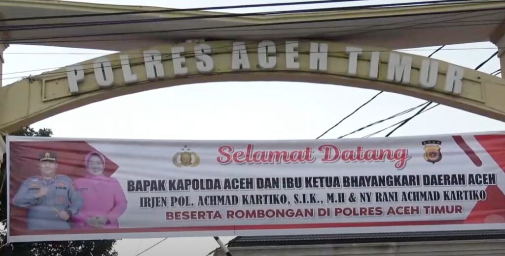 An East Aceh Police station.