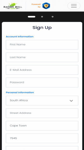 Raging Bull casino registration