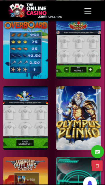 The online casino games