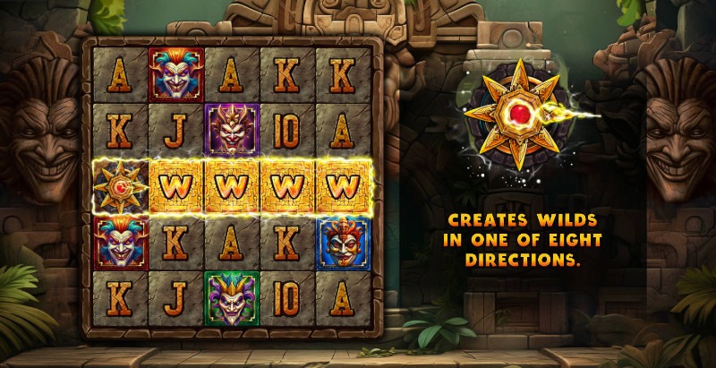 Walking wilds feature in slot machines with symbols moving across reels each spin