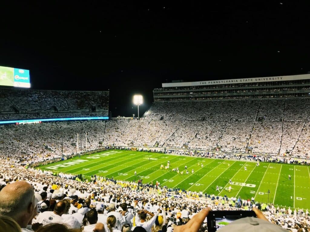Whiteout at Penn State football game