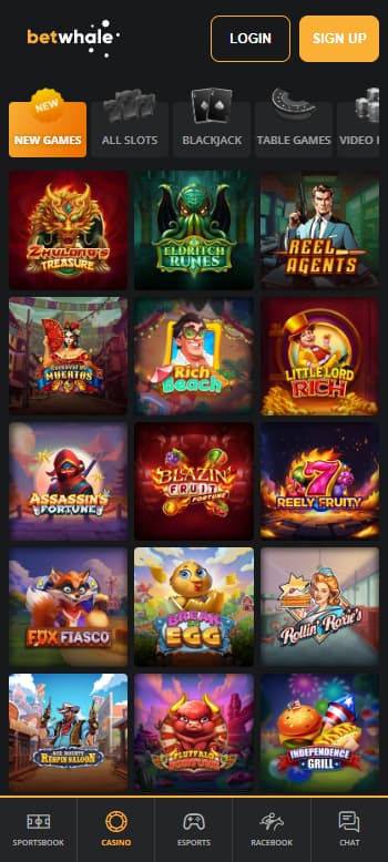 betwhale casino new games page