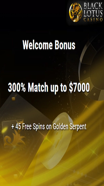 black Lotus Casino welcome bonus