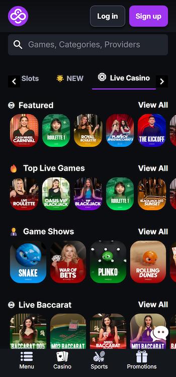 coincasino live blackjack