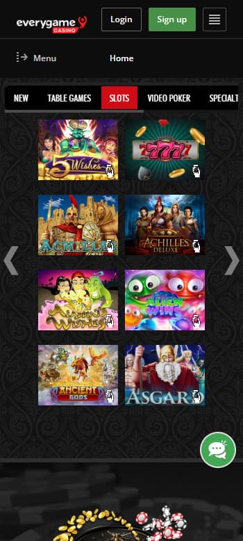 Everygame slots page