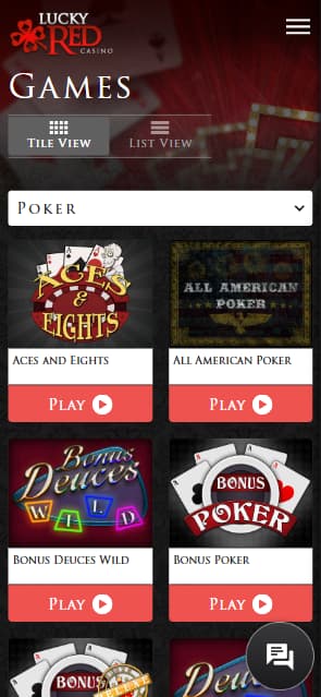 lucky red casino poker