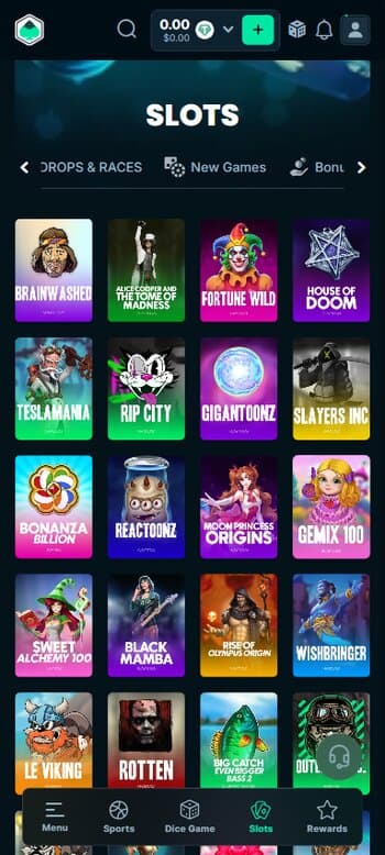 Mega Dice slot games