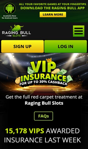 raging bull slots monthly insurance