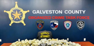 $1.5 Million Seized, Six Arrested in Galveston County Illegal Gambling and Money Laundering Bust Stacks of seized cash displayed by law enforcement after a criminal investigation