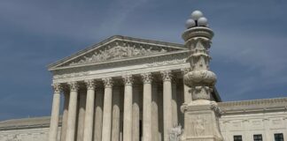 Supreme Court building exterior with columns