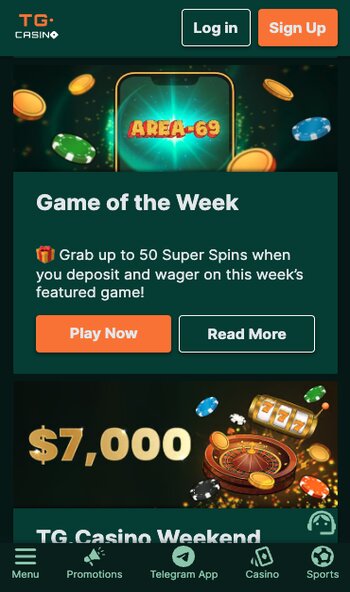 tg.casino promotions