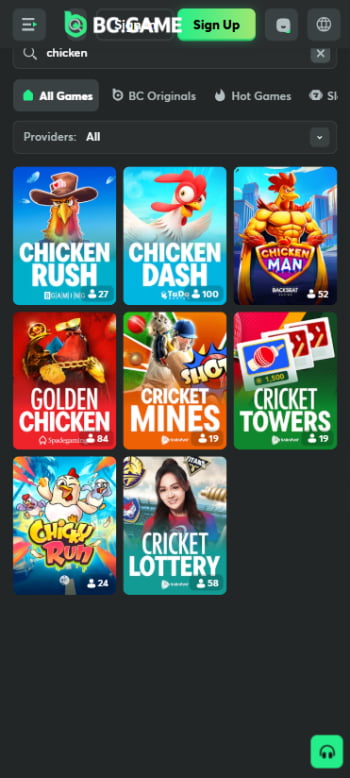 BC.Game chicken games