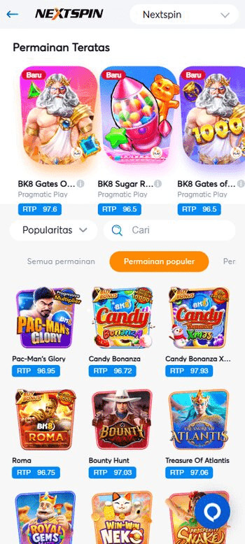 BK8 indonesia nextspin titles