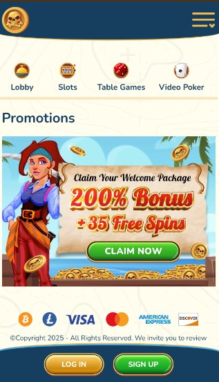 Captain Jack Casino Welcome Bonus Promotion