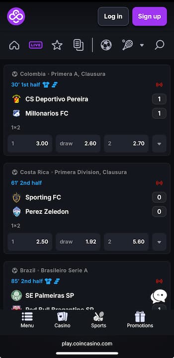 CoinCasino HK Sportsbook