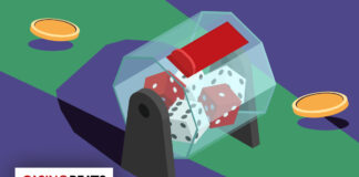 How to Play Lightning Dice: Payouts & Strategies Explained Illustration of dice rolling inside a transparent tower representing the Lightning Dice casino game