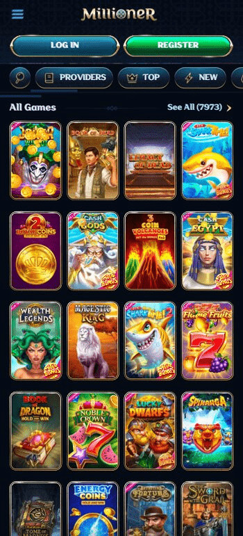 Millioner games lobby