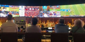 Voices From Outside Gambling Industry Miss Key Points on NBA Scandal People sitting at a bar watching sports