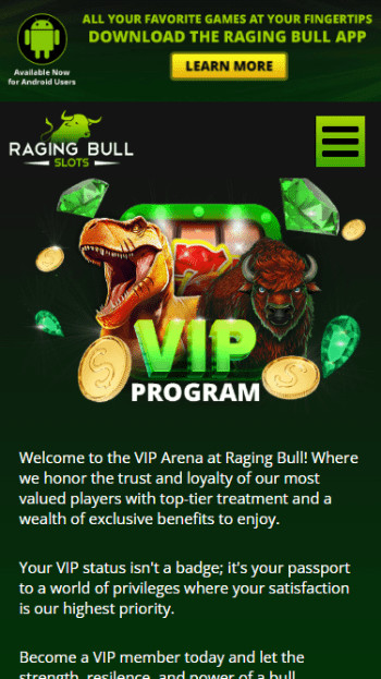 Raging Bull VIP Program