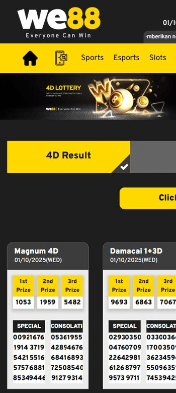 We88 indonesia lottery games