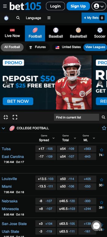 bet105 - mobile sportsbook