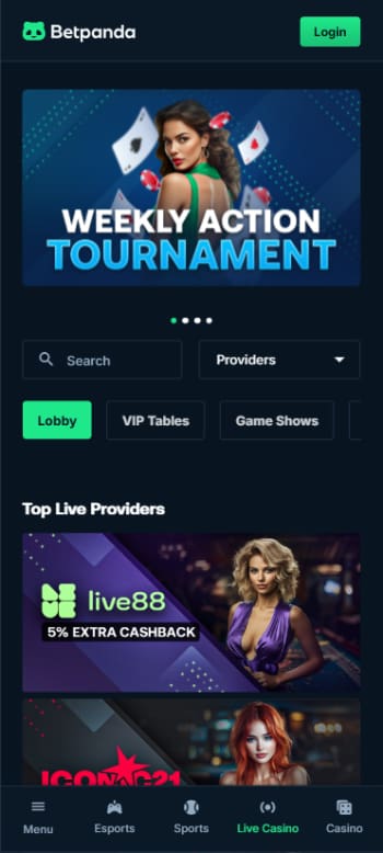 betpanda live casino