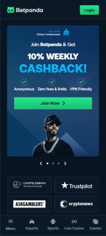 betpanda weekly cashback