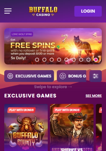 buffalo casino homepage