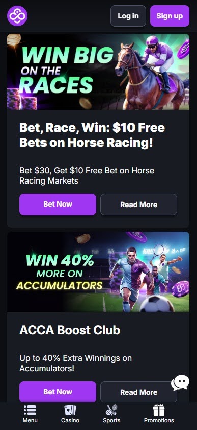 CoinCasino sports betting NZ site bonuses available