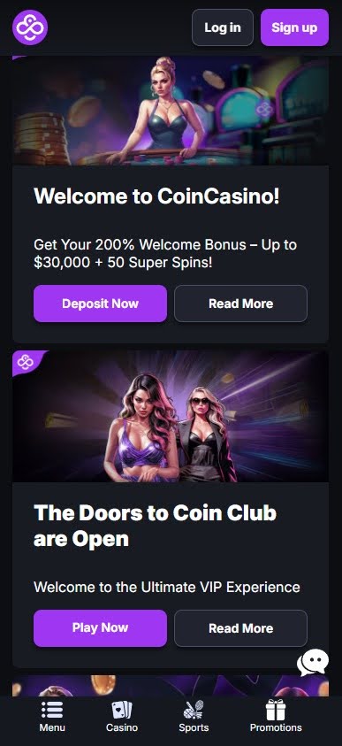 CoinCasino sports betting NZ welcome bonuses