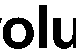 Evolution company logo on dark background.