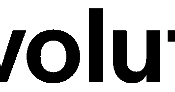 Evolution company logo on dark background.