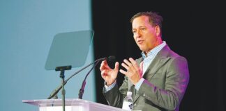 Gaming Industry Vows to Fight Threat From Prediction Markets Speaker delivering keynote address at Global Gaming Expo in Las Vegas