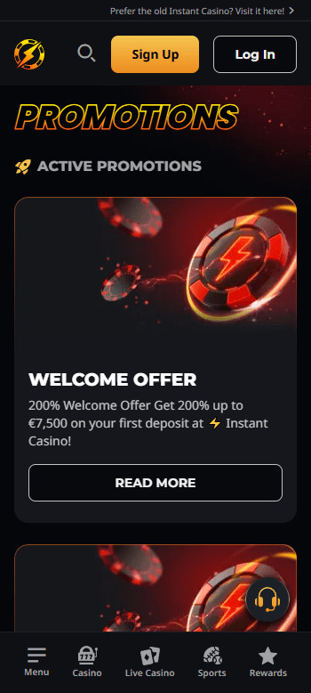 Instant Casino crypto casino bonus promotions