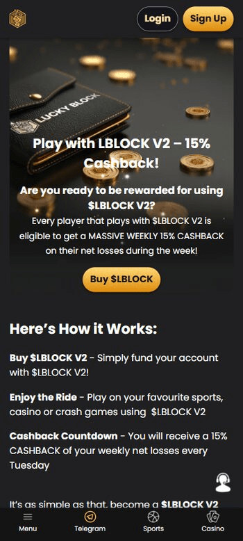 lucky block casino crypto