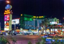MGM Resorts Q3 2025: MGM Defends Vegas, Exits New York & Touts BetMGM Cash Return MGM Grand hotel and casino illuminated at night on the Las Vegas Strip.