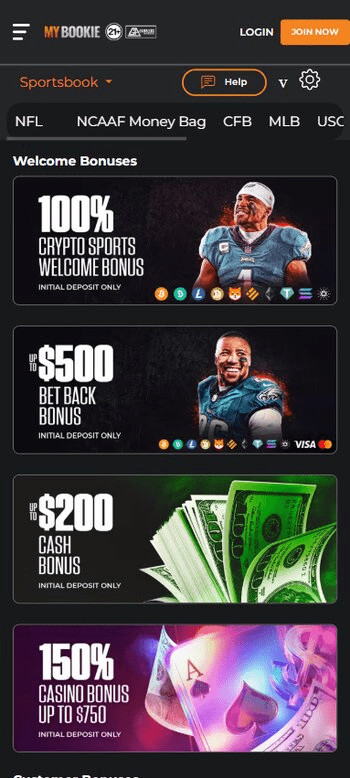 Mybookie bonuses at Mybookie california sportsbook