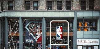 NBA headquarters building on Fifth Avenue in New York City