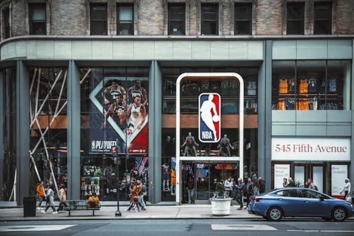 NBA headquarters building on Fifth Avenue in New York City