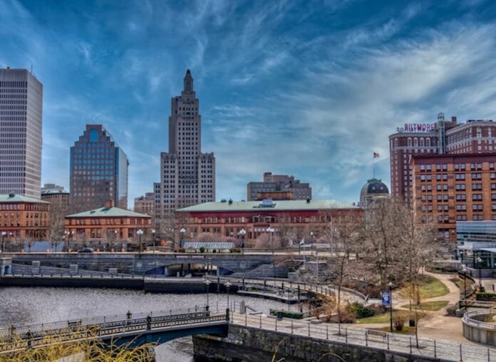 Rhode Island Sportsbook Market Could Open to Competition in 2026 as IGT Breach Strengthens Case Providence skyline view with downtown buildings and riverfront in Rhode Island