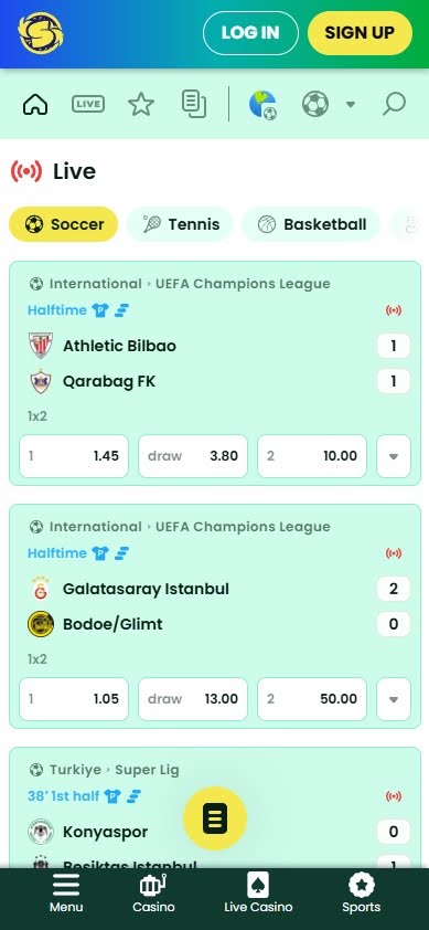 Samba Slots sports betting NZ site live betting page