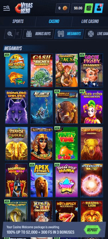 vegashero megaways
