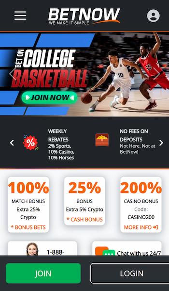 BetNow lobby