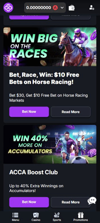 CoinCasino Sports Betting Promotions
