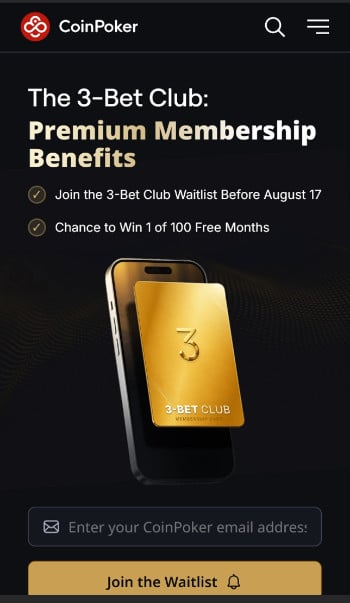 CoinPoker The 3-Bet Club