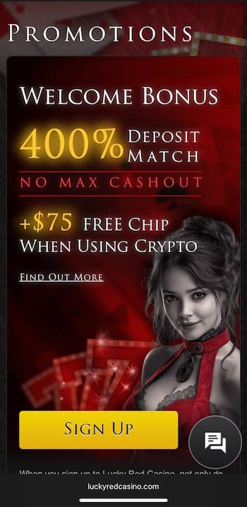 Lucky Red Welcome Offer