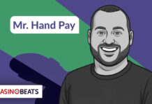 Illustration of Mr. Hand Pay, a YouTube casino content creator