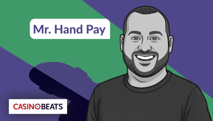 Mr. Hand Pay Net Worth & Success Illustration of Mr. Hand Pay, a YouTube casino content creator