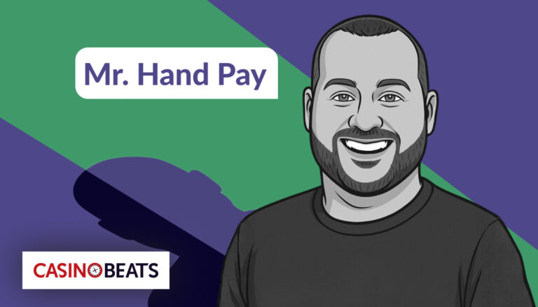 Illustration of Mr. Hand Pay, a YouTube casino content creator